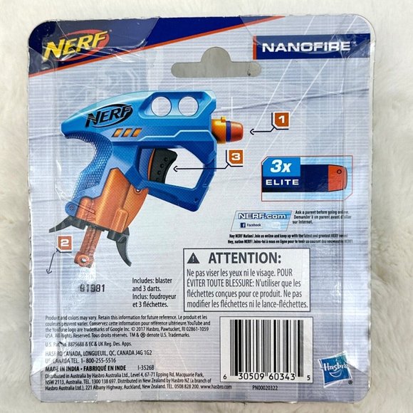 Two (2) Nerf Nanofire 3X Elite Dart Blasters With 6 Darts New - Picture 3 of 3
